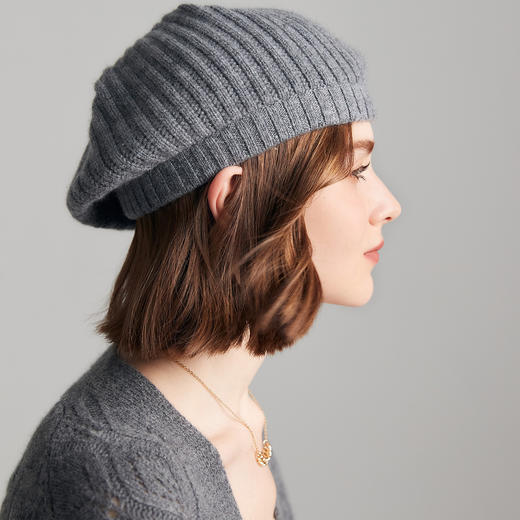 PALUOPO/PL 100%山羊绒帽子ET20182R-B约重80g 配饰帕罗 商品图5