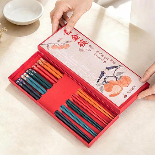 朕的潮代合金筷 PET+玻纤合成材料 不发霉不变形 不吸油污易清洗 商品图6