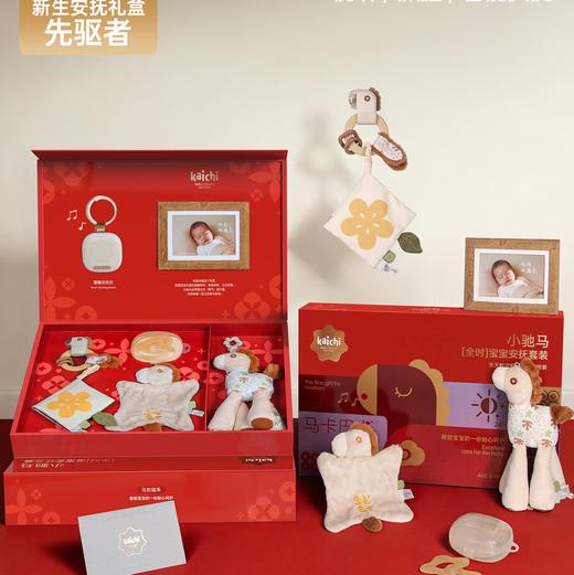 kaichi凯驰马年新生儿礼盒早教婴儿安抚摇铃出生满月见面送礼新年玩具 商品图0