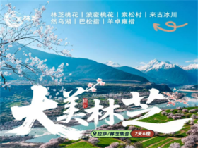 【大美林芝7日】林芝桃花+波密桃花+索松村+然乌湖+来古冰川+巴松措+羊卓雍措7日