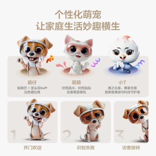 TCL智能门锁双屏AI智能锁人脸识别AI上下双摄全景猫眼指纹密码 K11D Pro 商品图4