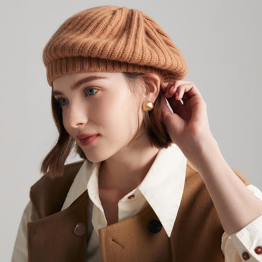 PALUOPO/PL 100%山羊绒帽子ET20182R-B约重80g 配饰帕罗 商品图6