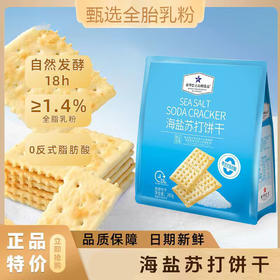 豪华巴士山姆同款咸味海盐苏打饼干280g/2袋