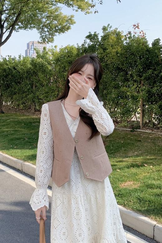 Le Malene 超好看减龄马甲蕾丝连衣裙套装 22429 商品图1