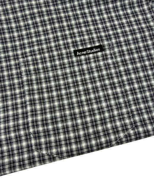 男款logo格纹长袖衬衫he001 商品图2