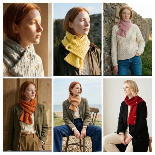 PALUOPO/PL 100%山羊绒围巾E21000W-C约重95g 配饰帕罗 商品图1