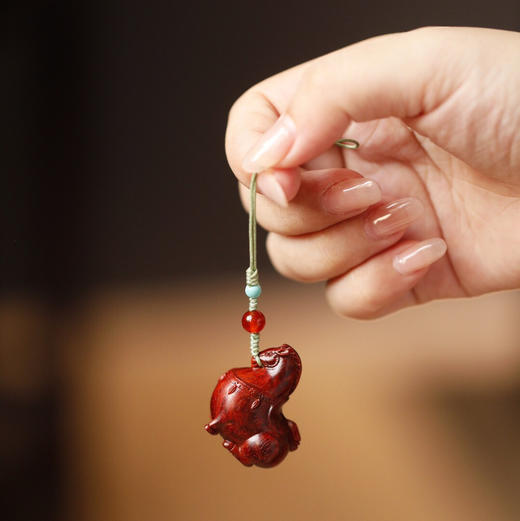 【青山特惠】小叶紫檀 唐马 钥匙扣 手把件 吊坠s24 商品图8