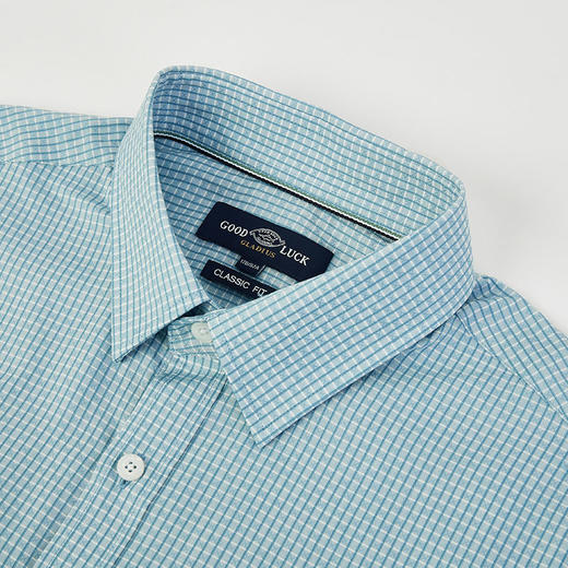 【莱赛尔】德鲨男装长袖衬衫2026春款休闲格子上衣男衬衣 商品图2