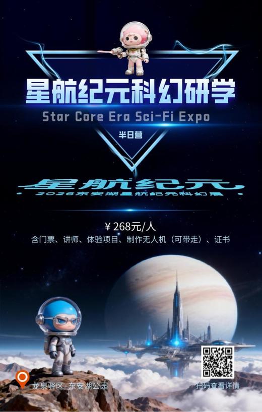 2.7/8日下午❗️【东安湖·星纪元科幻实验研学】半日独立营➕官方证书 商品图0