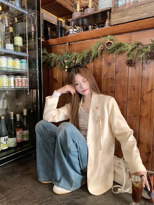 <曾小咸推荐>2.17现货秒杀 ！微信超特价！蝴蝶结西装外套 日常269.99 立减140 秒杀129.99！！ 商品图6