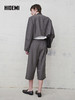 HIDEMI 美利奴羊毛短西装外套通勤上衣阔腿西八分裤套装 商品缩略图3