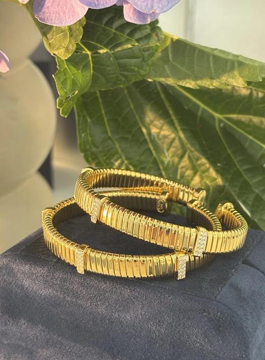 超高端好货  意大利高光编织镯  银镯  宝格丽同厂  （非质量问题  不退不换）偏圆的贵妃镯型 商品图13