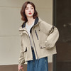 百媚生 小个子风衣外套女短款工装夹克上衣BKYLFS8951 商品缩略图2
