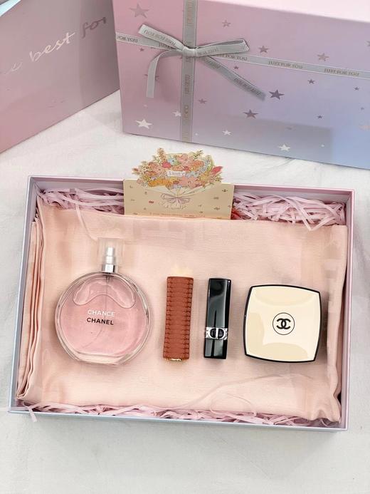 F020214邂逅星空渐变香水+口红围巾礼物礼盒 商品图3