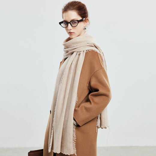 PALUOPO/PL 100%山羊绒围巾/ET2F8509R/约重130g 配饰帕罗 商品图2