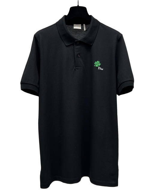 男款四叶草刺绣短袖Polo衫he010 商品图0