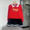 F020205春秋款年服logo印花和刺绣Polo领连衣裙儿童款 商品缩略图0