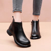 丁摩 低跟马丁靴女头层牛皮舒适软底女短靴平底春秋靴女大码加绒棉靴5ZF-R328 商品缩略图2