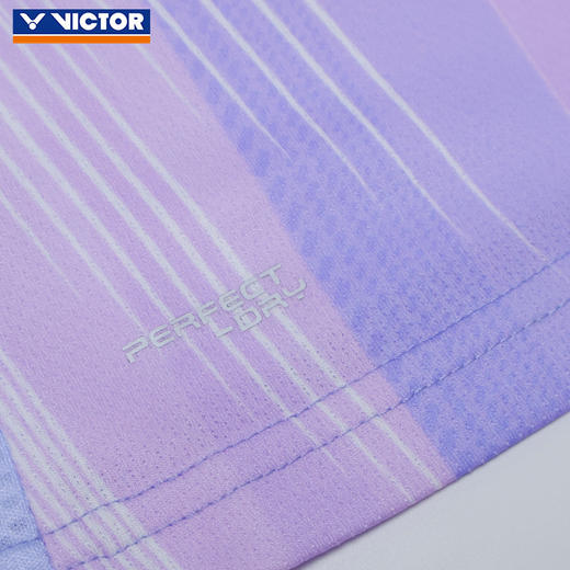 VICTOR威克多胜利羽毛球服球星大赛服推广版男女款透气速干T-60002TD 商品图6