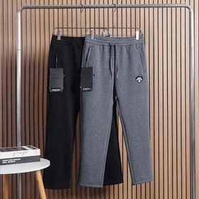 F020209加绒款男士休闲针织运动加绒休闲长裤