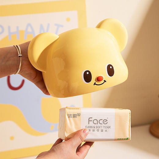 摩登主妇陶瓷纸巾盒抽纸盒家用客厅桌面可爱收纳盒 商品图2