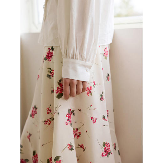 斜裁拼接松紧腰半裙 商品图4