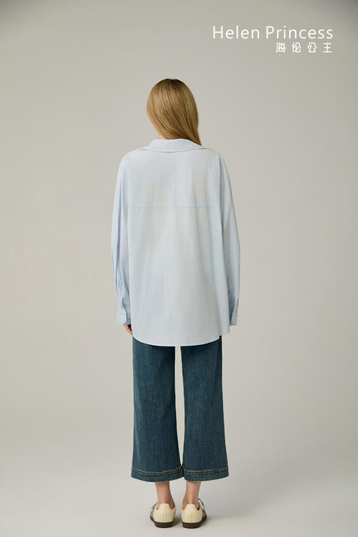 简约休闲棉质衬衫 商品图4