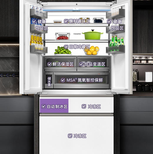 卡萨帝（Casarte）冰箱 BCD-601WGCFDAGWTU1 商品图8