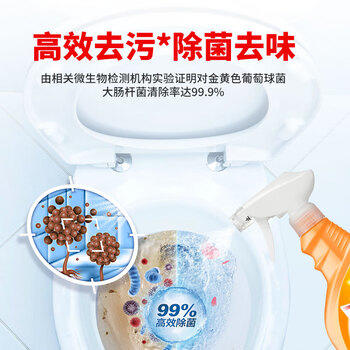 花王（KAO）原装马桶清洁剂柑橘香500ml 免刷洗洁厕灵强力去污除菌除异味泡泡 /家庭清洁/纸品 /家庭环境清洁 /洁厕灵 商品图3
