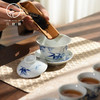 景德镇手绘青花竹子盖碗茶具套组【首发】 商品缩略图1
