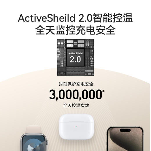 Anker安克 苹果三合一15W无线充电器磁吸底座 B25M3 商品图3