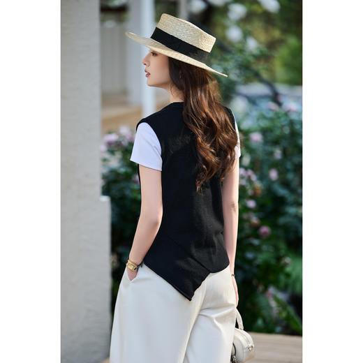 米思阳【纯羊毛针织背心】2026春季新款时尚简约百搭外搭上衣2118 商品图4