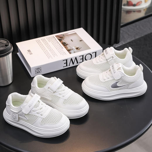 36元清仓特价小黄鸭夏季款儿童运动鞋防滑休闲百搭平底潮鞋小男孩单网透气板鞋22-39 商品图5