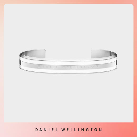 7350068246289 丹尼尔惠灵顿DANIEL WELLINGTON DW手镯|高雅珠光白质感玫瑰金色银手环送女友礼物手镯百搭镯子【亮银色-中号】 商品图1