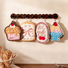 摩登主妇擦手毛巾挂式可爱高颜值不易发臭吸水厨房卫生间擦手神器