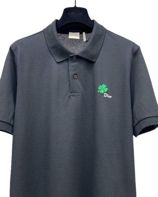 男款四叶草刺绣短袖Polo衫he010 商品图2