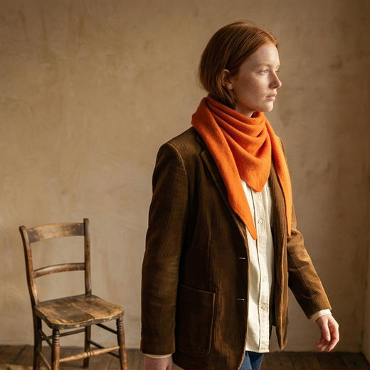 PALUOPO/PL 100%山羊绒三角围巾/ET2F8259R/约重120g 配饰帕罗 商品图10