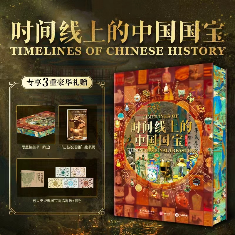 《时间线上的中国国宝》横跨6大洲，1400余件世界珍品，双轨目录，讲述200多个国家文化、服饰、建筑、美学