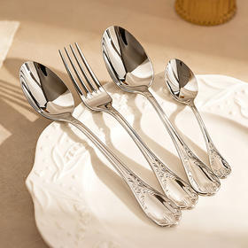 摩登主妇食品级不锈钢西餐餐具刀叉勺三件套高颜值套装切牛排专用