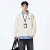 F020227假两件26s新款3色高品质ins美式假两件翻领卫衣 商品缩略图4