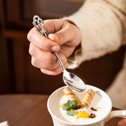 摩登主妇304不锈钢咖啡勺子精致小号杯子用搅拌勺蛋糕甜品蜂蜜勺 商品图4