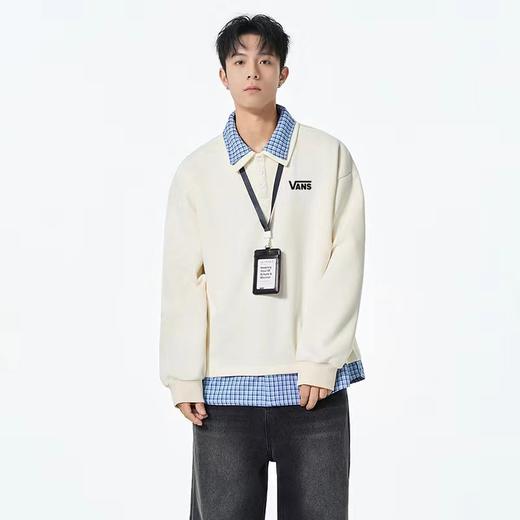 F020227假两件26s新款3色高品质ins美式假两件翻领卫衣 商品图6