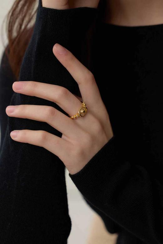 福禄元宝招财小戒指 银镀金戒指 （非质量问题 不退不换） 商品图2