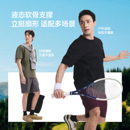 【蕉下精选】蕉下男士防汗渍立裁T恤（圆领）DR02026 商品图4