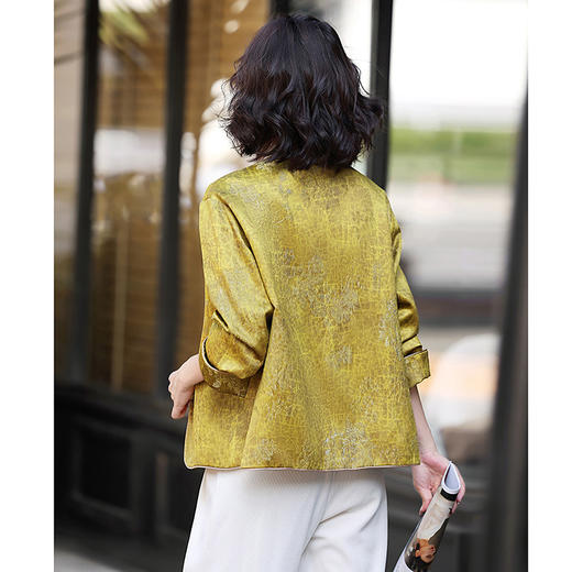 丁摩 国风绣花外套女春秋时尚宽松减龄新中式上衣5ZF-55037 商品图3