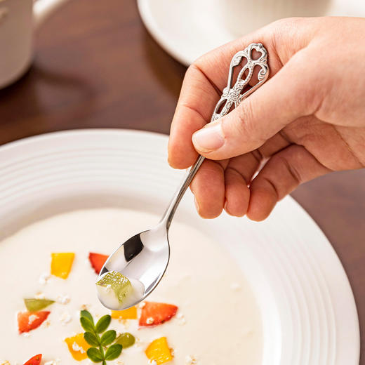 摩登主妇304不锈钢咖啡勺子精致小号杯子用搅拌勺蛋糕甜品蜂蜜勺 商品图5