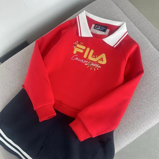 F020205春秋款年服logo印花和刺绣Polo领连衣裙儿童款 商品图1