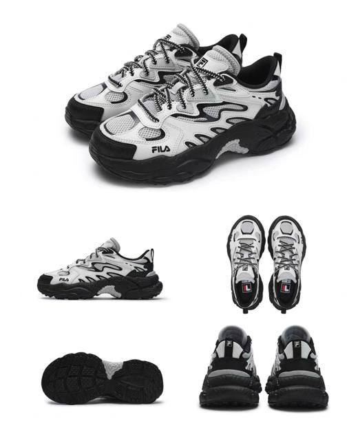 男女同款蕨草鞋斐乐老爹鞋运动厚底四季鞋 商品图6