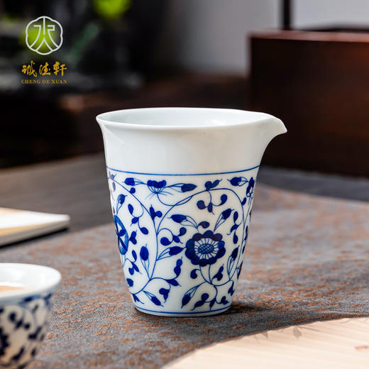青花颜色釉 玉润清澜（串枝莲）8头茶具套组【首发】 商品图2