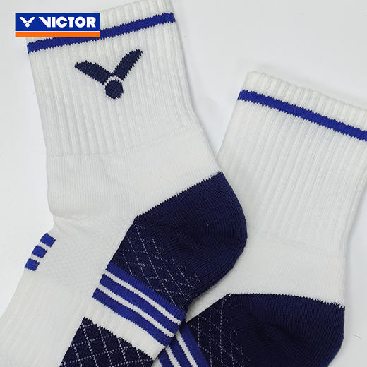 VICTOR威克多中筒羽毛球袜加厚毛巾底吸汗透气运动袜SK1201男女款 商品图1